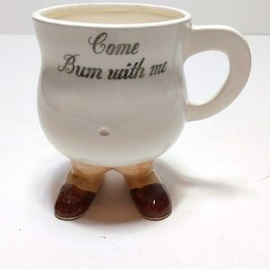 Vtg come bum with me mug